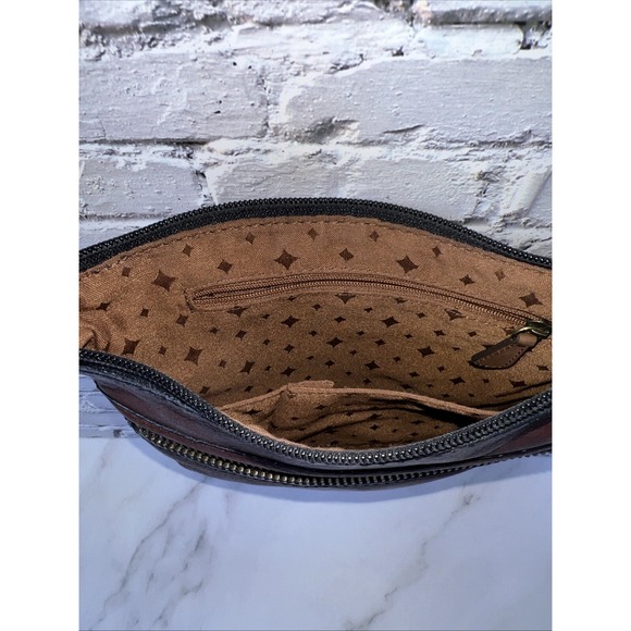 Fossil‎ Explorer Mini Crossbody Bag Cowhide Leather Brown ✅ - Picture 6 of 11